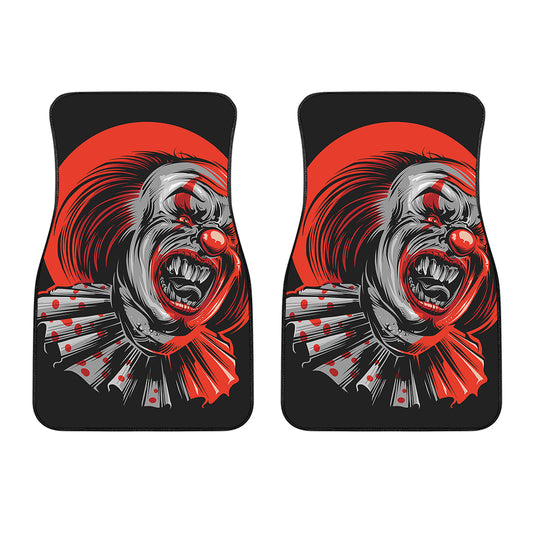 Evil Clown Print Front Car Floor Mats