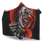 Evil Clown Print Hooded Blanket
