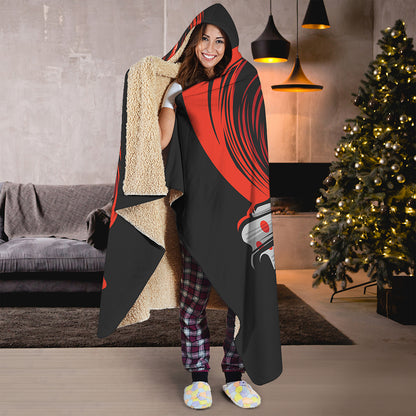 Evil Clown Print Hooded Blanket