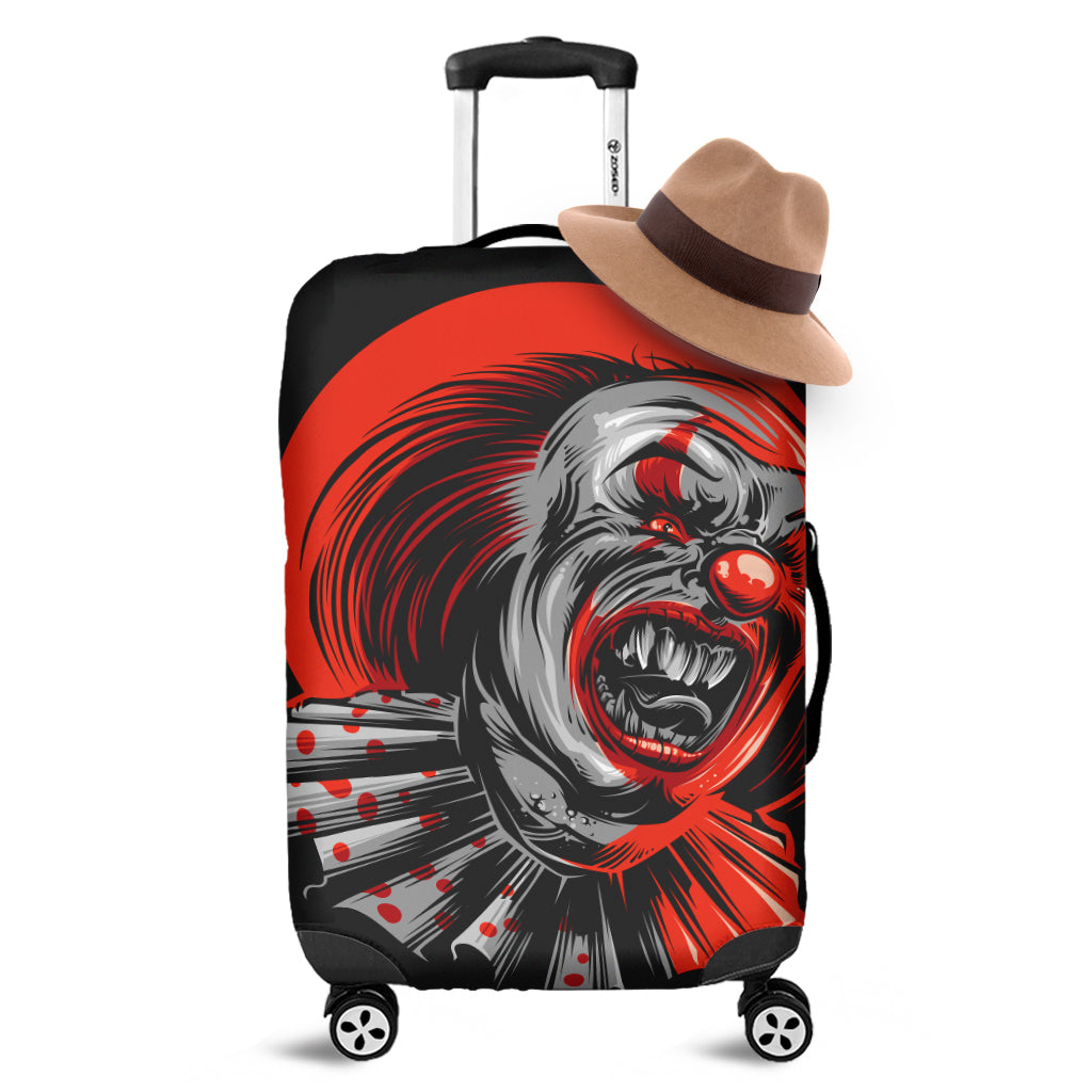 Evil Clown Print Luggage Cover