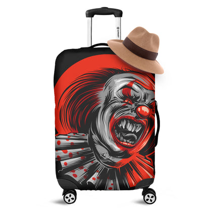 Evil Clown Print Luggage Cover