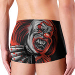 Evil Clown Print Men's Boxer Briefs