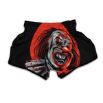 Evil Clown Print Muay Thai Boxing Shorts