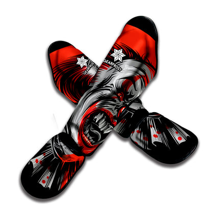 Evil Clown Print Muay Thai Shin Guard
