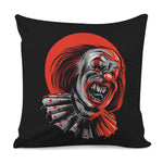 Evil Clown Print Pillow Cover