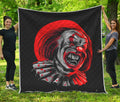 Evil Clown Print Quilt