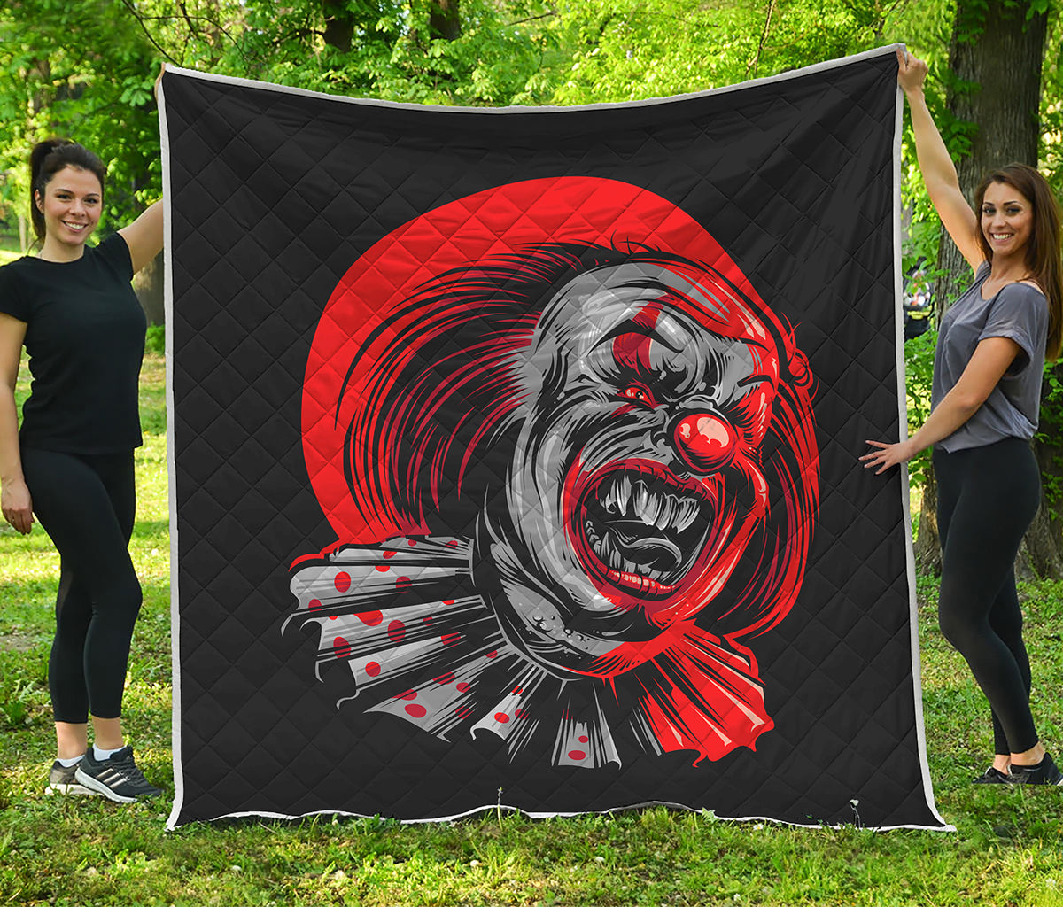 Evil Clown Print Quilt