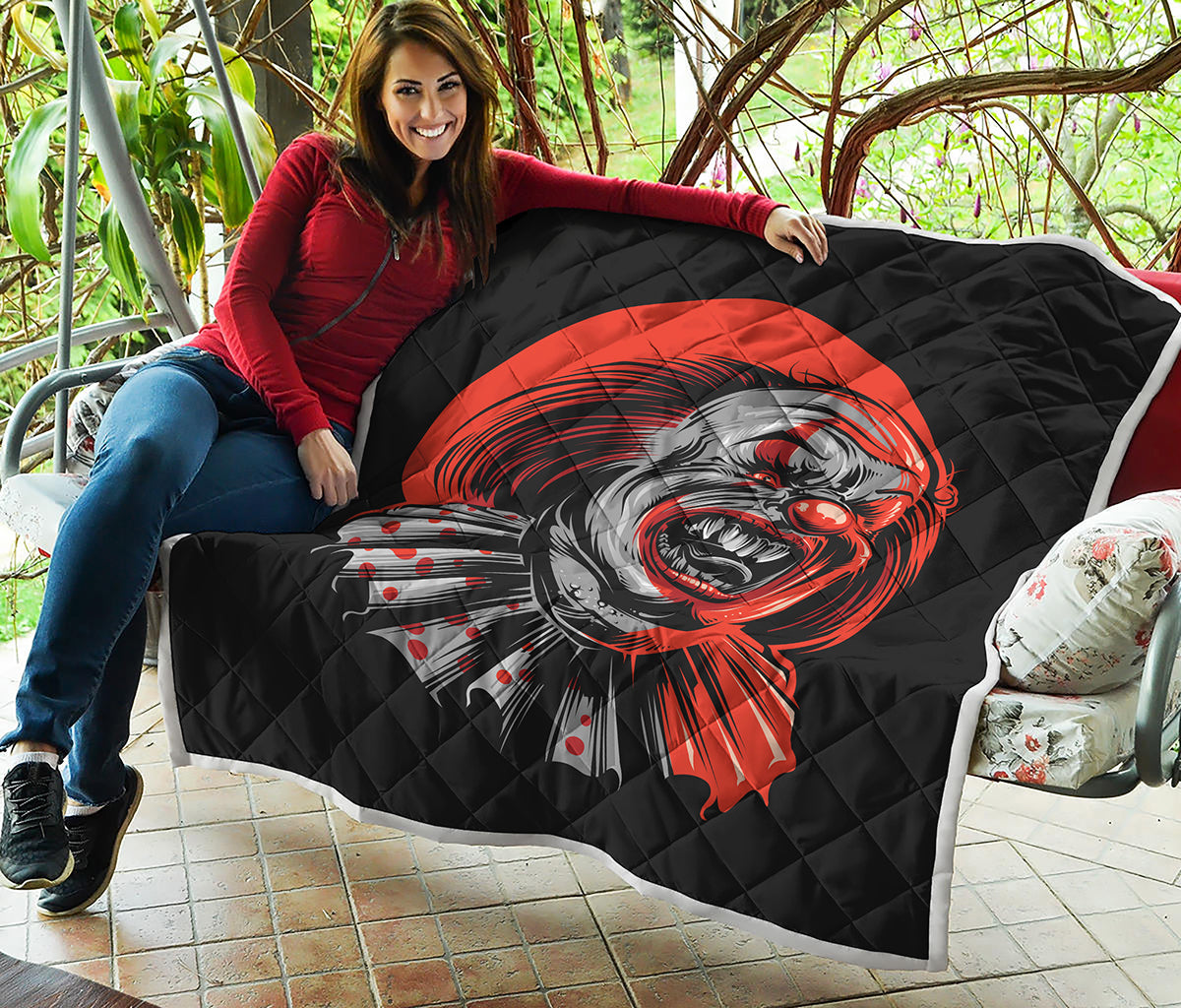 Evil Clown Print Quilt