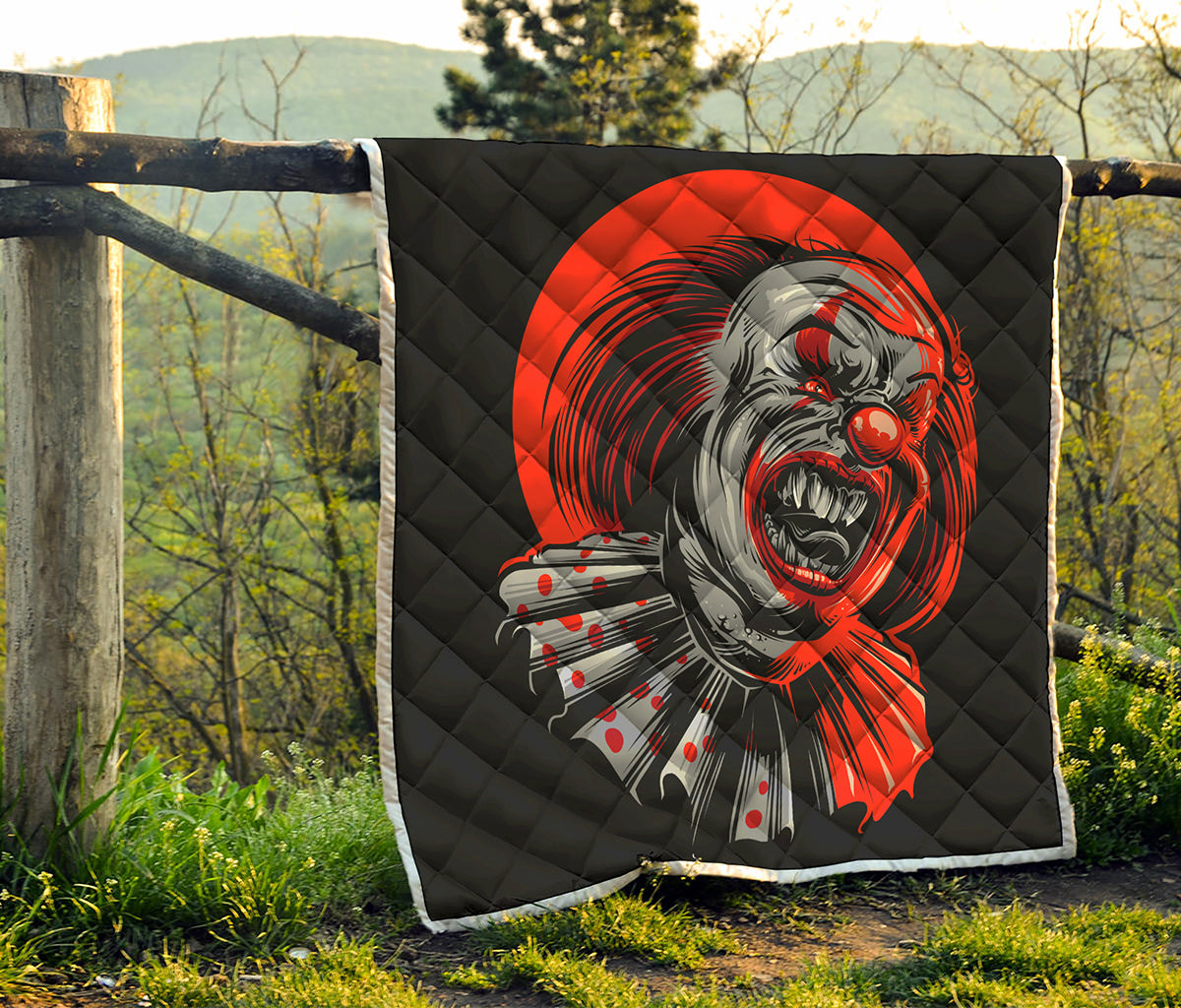 Evil Clown Print Quilt
