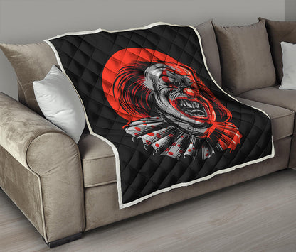 Evil Clown Print Quilt