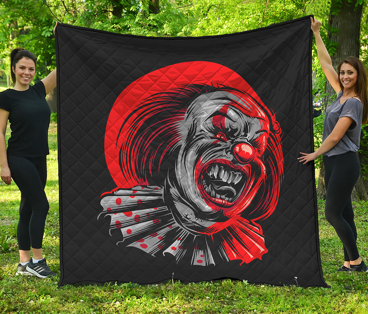 Evil Clown Print Quilt
