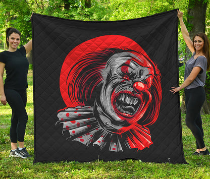Evil Clown Print Quilt