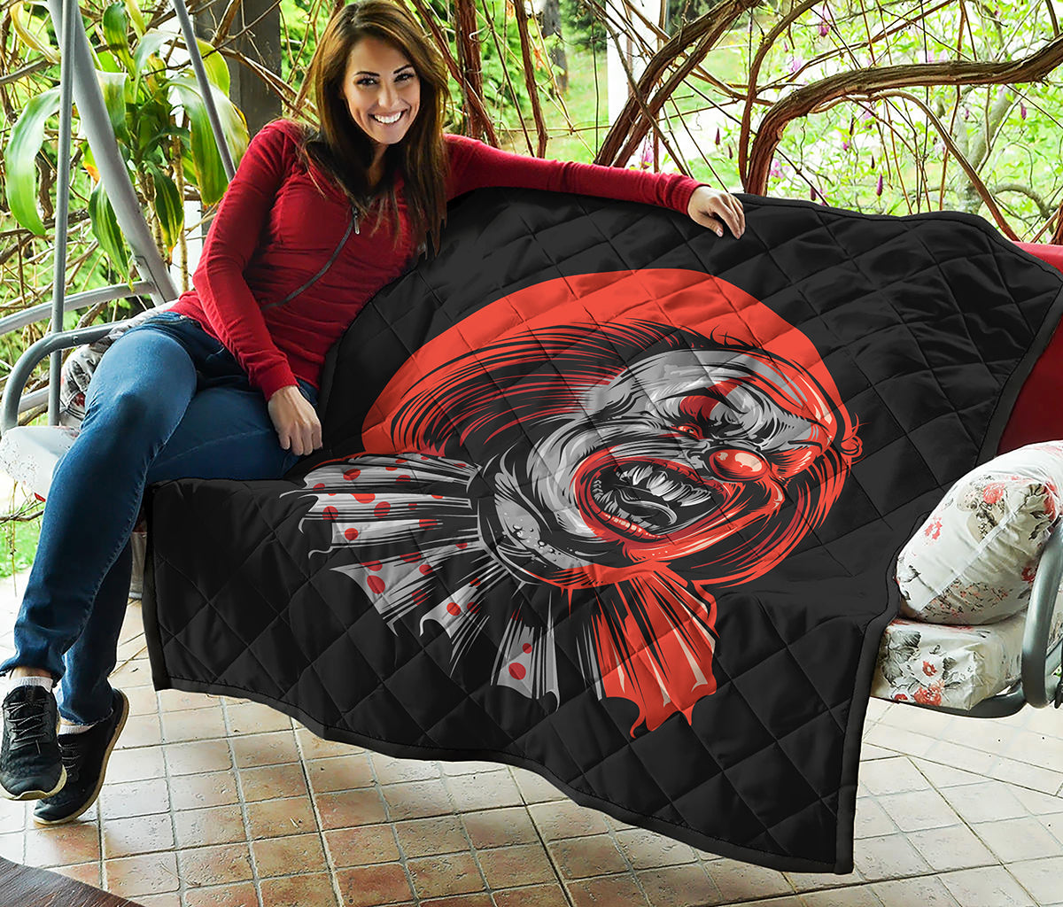 Evil Clown Print Quilt