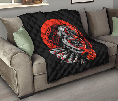 Evil Clown Print Quilt