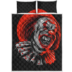 Evil Clown Print Quilt Bed Set