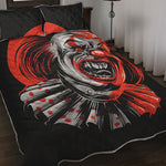 Evil Clown Print Quilt Bed Set