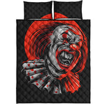 Evil Clown Print Quilt Bed Set