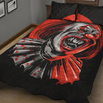 Evil Clown Print Quilt Bed Set