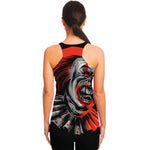 Evil Clown Print Women's Racerback Tank Top