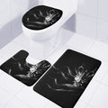 Evil Samurai Mask Print 3 Piece Bath Mat Set