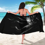 Evil Samurai Mask Print Beach Sarong Wrap