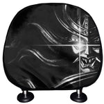 Evil Samurai Mask Print Car Headrest Covers