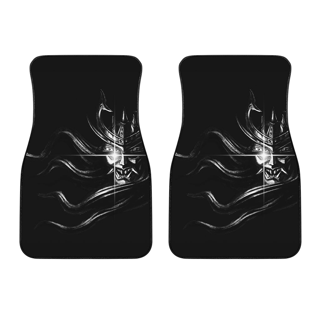 Evil Samurai Mask Print Front Car Floor Mats