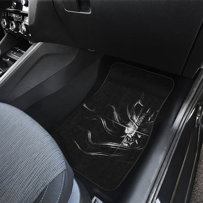 Evil Samurai Mask Print Front Car Floor Mats