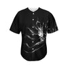 Evil Samurai Mask Print Men's Baseball Jersey