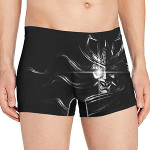 Evil Samurai Mask Print Men's Boxer Briefs