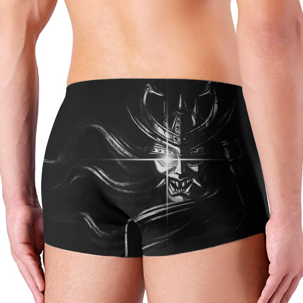 Evil Samurai Mask Print Men's Boxer Briefs