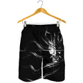 Evil Samurai Mask Print Men's Shorts