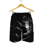 Evil Samurai Mask Print Men's Shorts