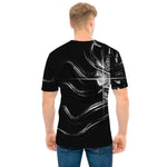 Evil Samurai Mask Print Men's T-Shirt