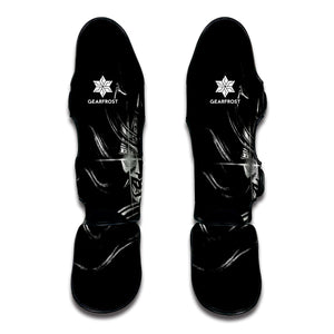 Evil Samurai Mask Print Muay Thai Shin Guard