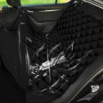 Evil Samurai Mask Print Pet Car Back Seat Cover