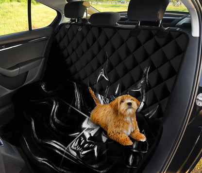 Evil Samurai Mask Print Pet Car Back Seat Cover