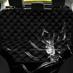 Evil Samurai Mask Print Pet Car Back Seat Cover