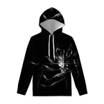Evil Samurai Mask Print Pullover Hoodie