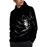 Evil Samurai Mask Print Pullover Hoodie