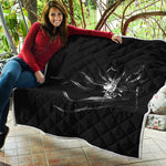 Evil Samurai Mask Print Quilt