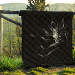 Evil Samurai Mask Print Quilt