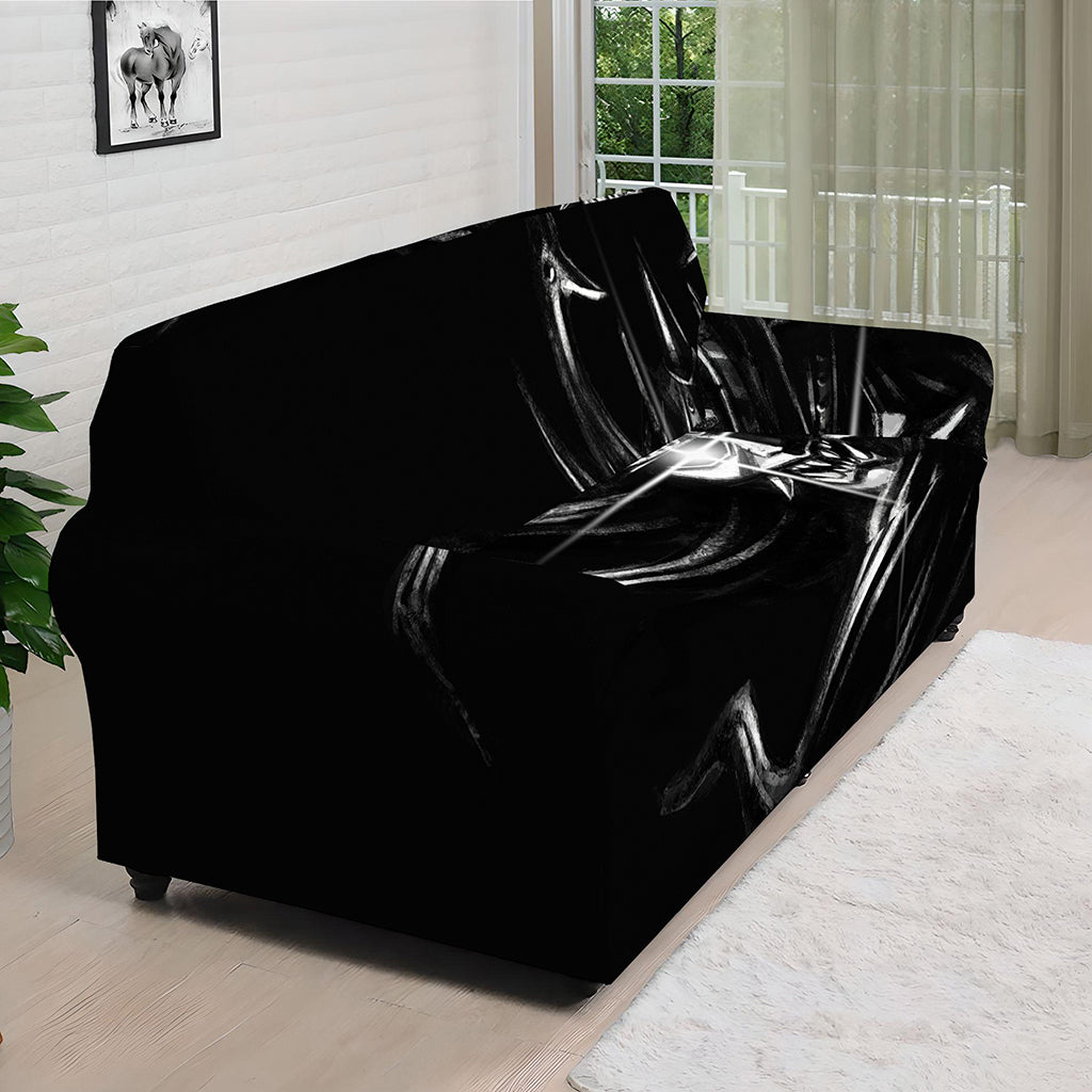 Evil Samurai Mask Print Sofa Cover