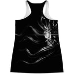 Evil Samurai Mask Print Women's Racerback Tank Top