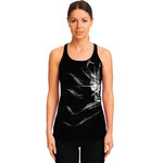 Evil Samurai Mask Print Women's Racerback Tank Top