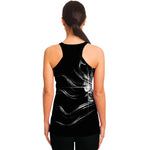 Evil Samurai Mask Print Women's Racerback Tank Top