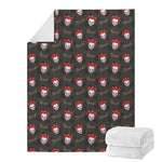 Evil Scary Clown Pattern Print Blanket
