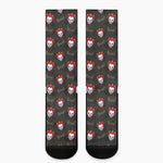 Evil Scary Clown Pattern Print Crew Socks