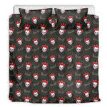 Evil Scary Clown Pattern Print Duvet Cover Bedding Set