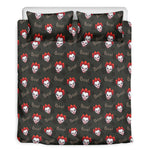Evil Scary Clown Pattern Print Duvet Cover Bedding Set
